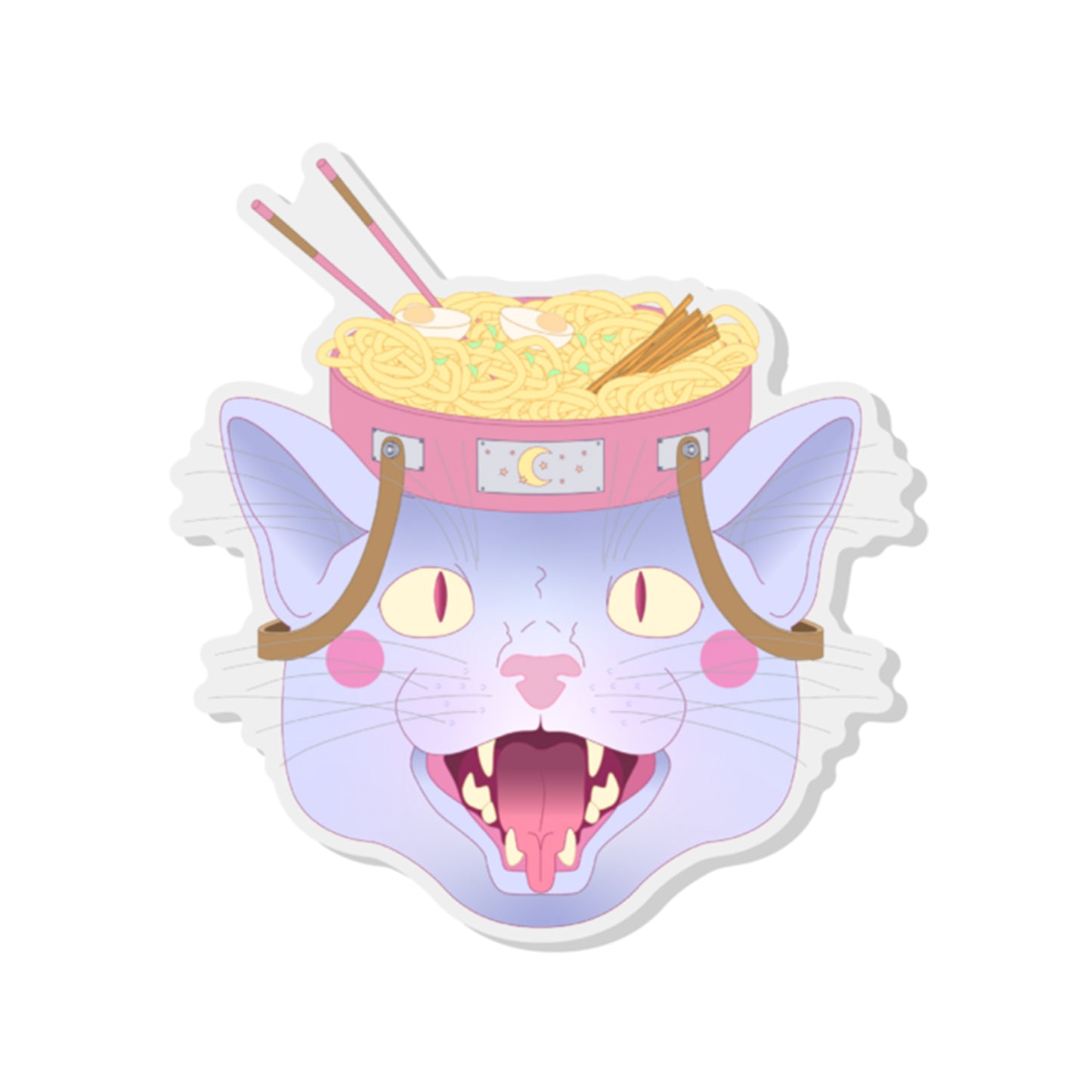 Ramen Cat Acrylic Pin