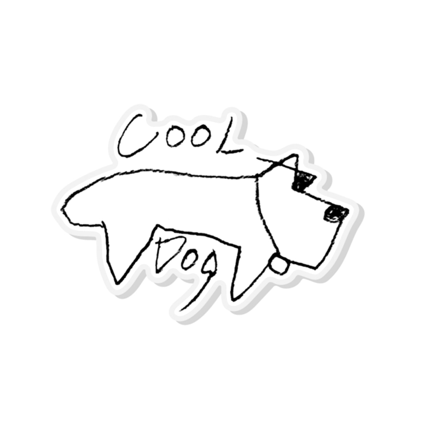 Cool Dog Acrylic Pin