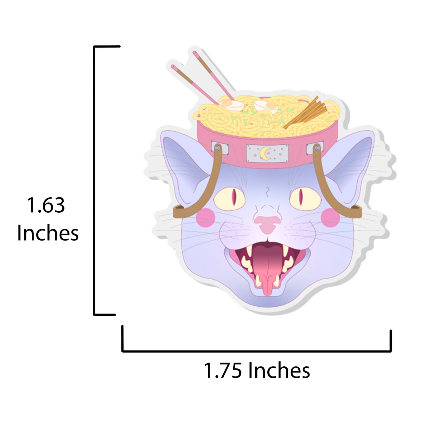 Ramen Cat Acrylic Pin