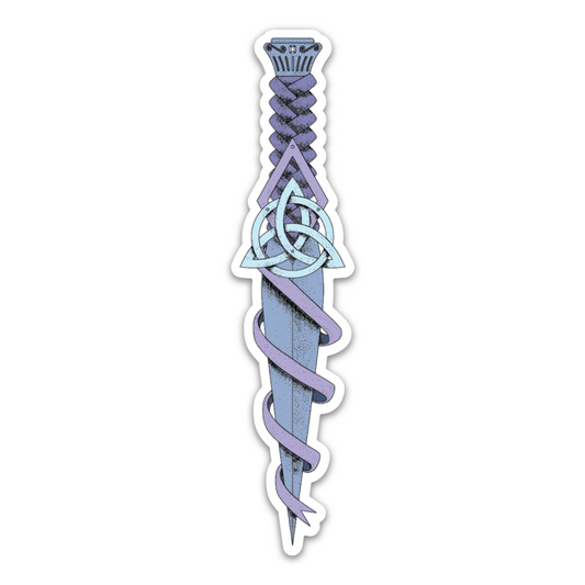 Athame & Triquetra Sticker