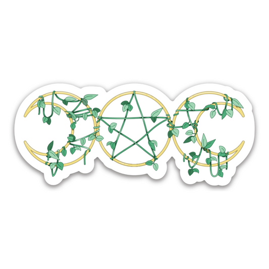 Triple Goddess Vine Wrapped Sticker