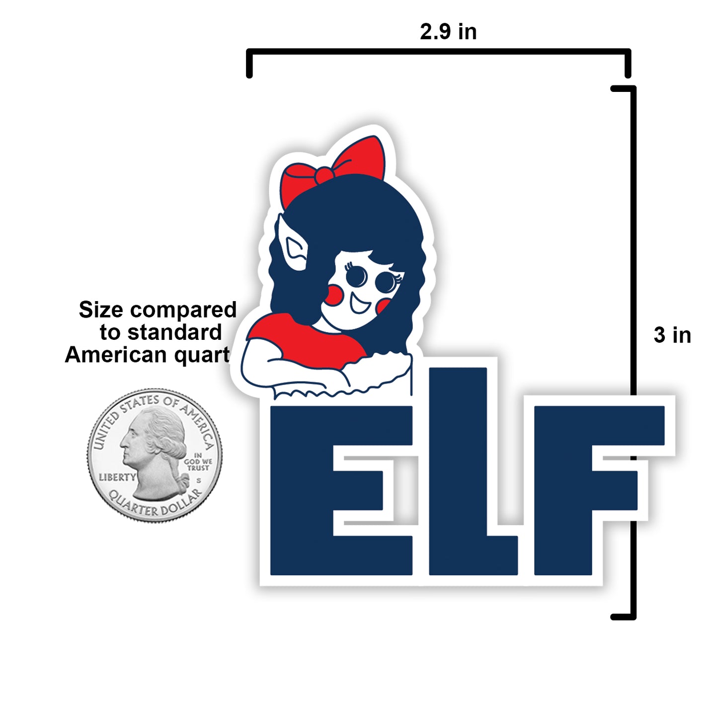 ELF chips sticker UTZ Parody Vinyl Sticker