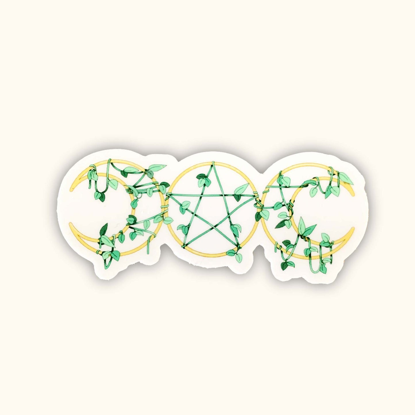 Triple Goddess Vine Wrapped Sticker